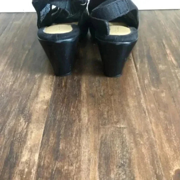 Croft & Barrow Heels | Black Heels | Black Open Toe Heels | Strappy Heels - Picture 6 of 8